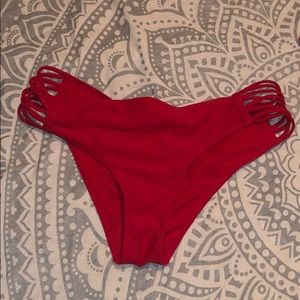 Red Hollister Swim Bottoms